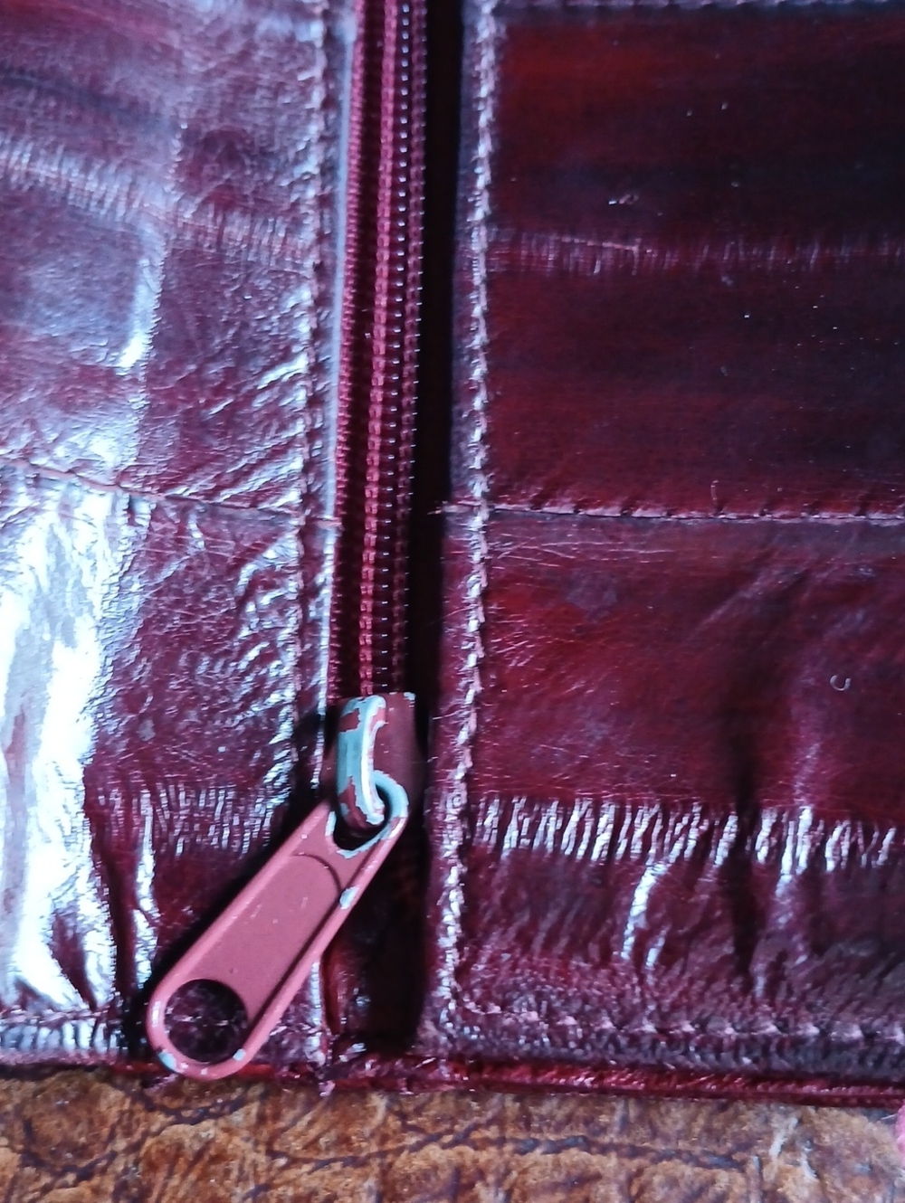 Red Leather Wallet - Picture 5 of 8